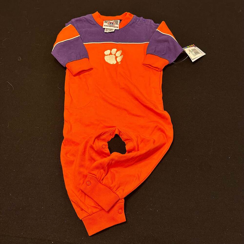 NCAA Clemson Tigers Infant Long Sleeve Creeper Bodysuit 18 months